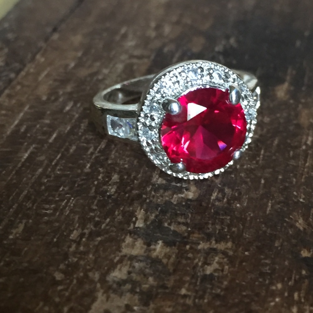 Sterling Silver 925 And Ruby Ring 7 - image 8